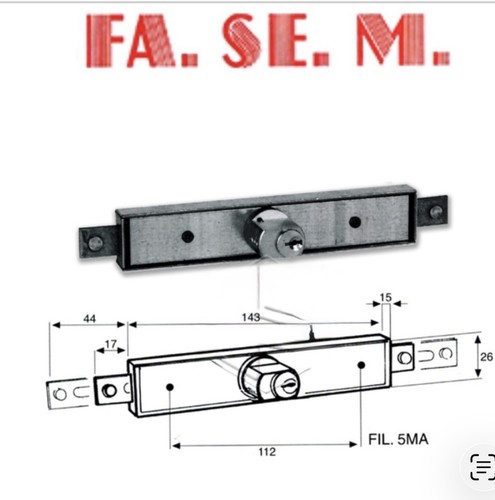 Fasem 105 serratura per - 105, |
